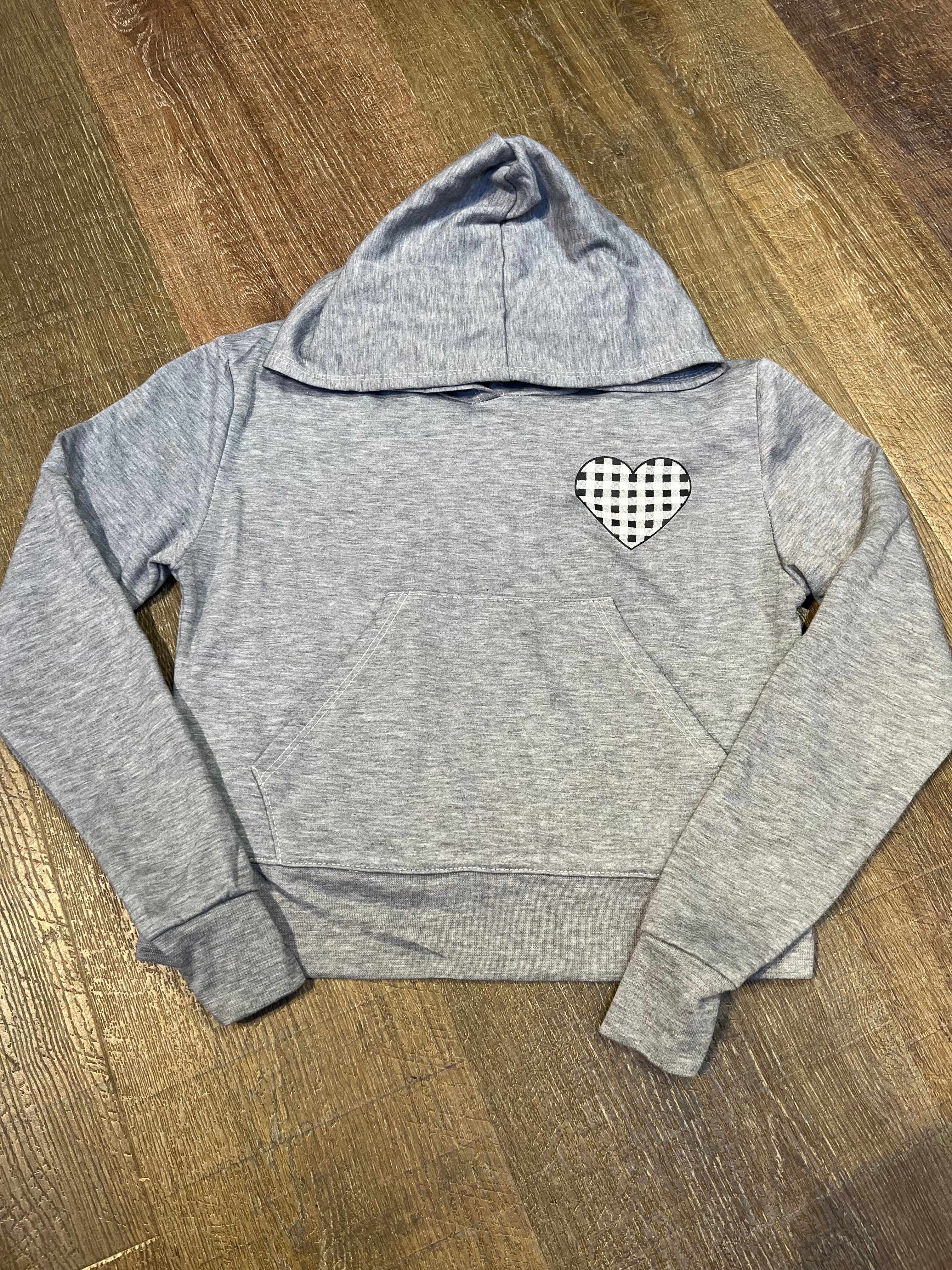 FH Plaid Heart Hoodie