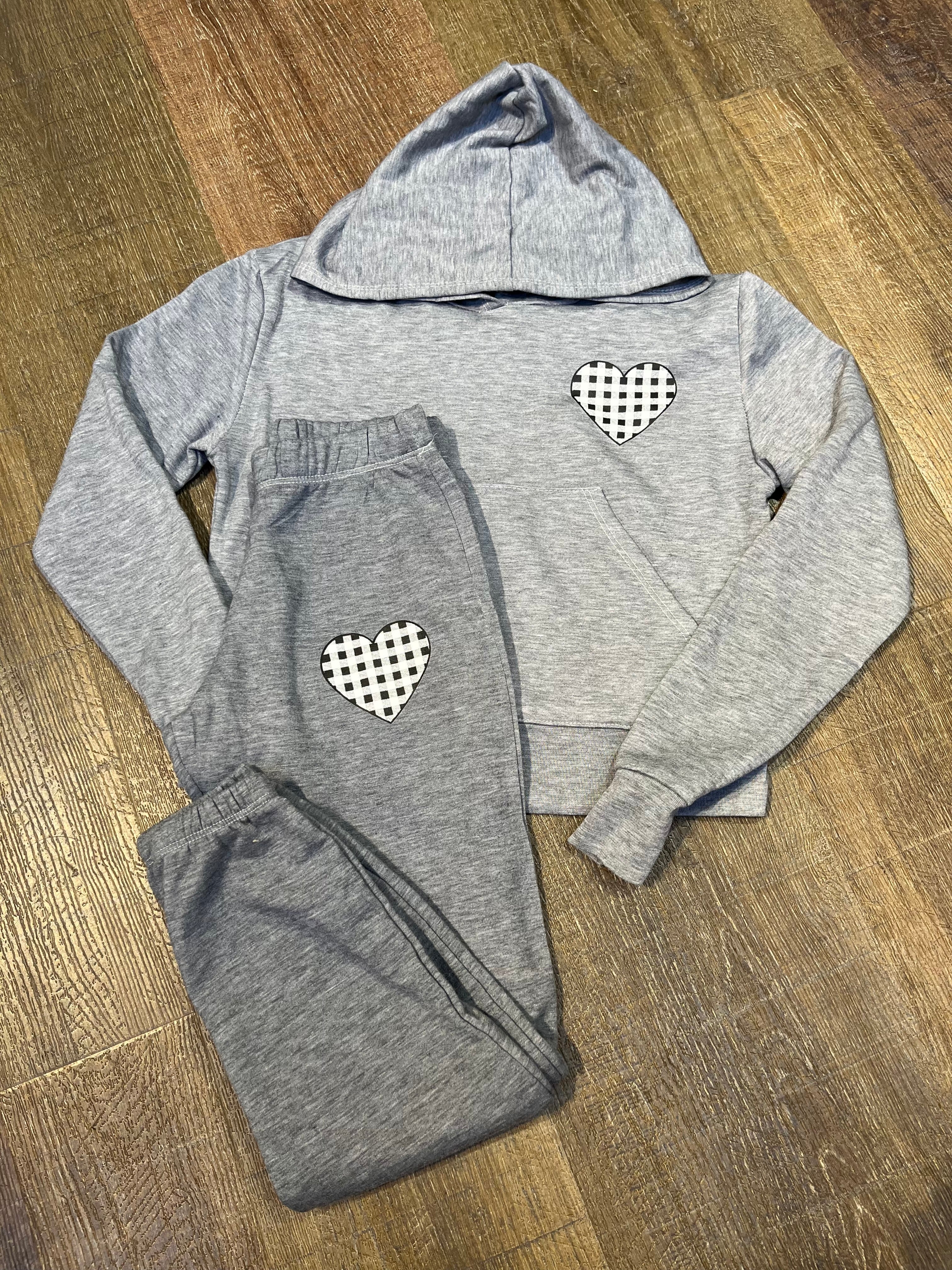 FH Plaid Heart Sweatpant